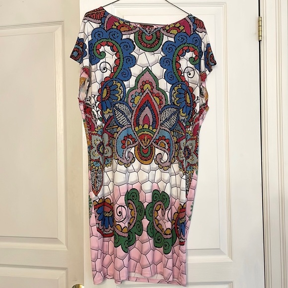 Isle Shift Dress art deco mosaic design Size Medium. - Picture 1 of 6